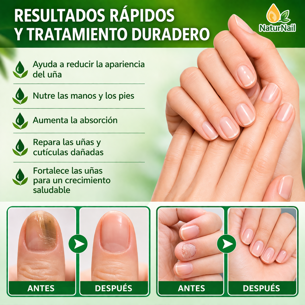 Naturnail tratamiento anti hongos 7 dias 100%  natural