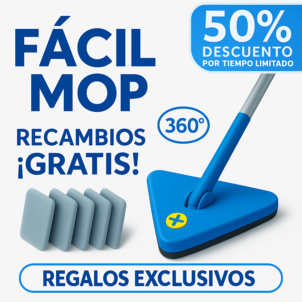 Fregona Giratoria 360º con Mango Telescópico